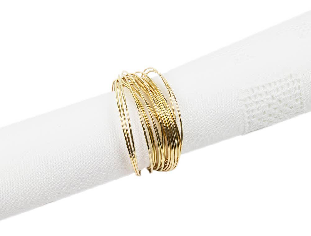 Gold Classic Gold Twisted Wire Napkin Ring