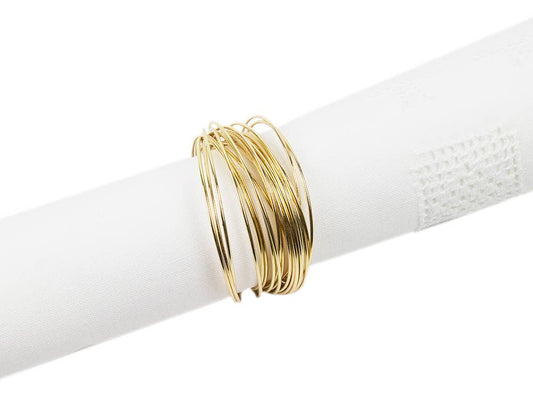 Gold Classic Gold Twisted Wire Napkin Ring