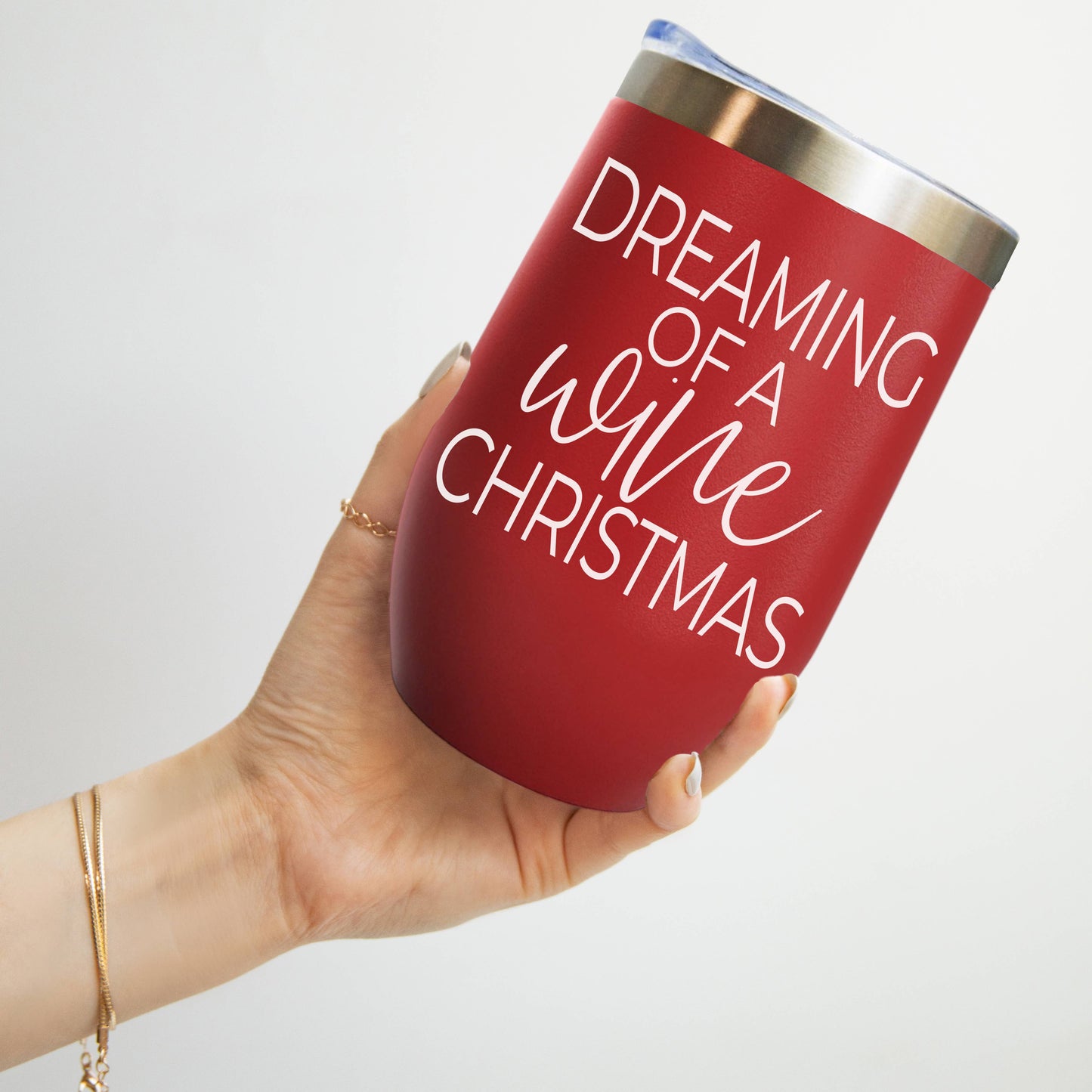 Jingle Juice Red Holiday Tumblers w Lid