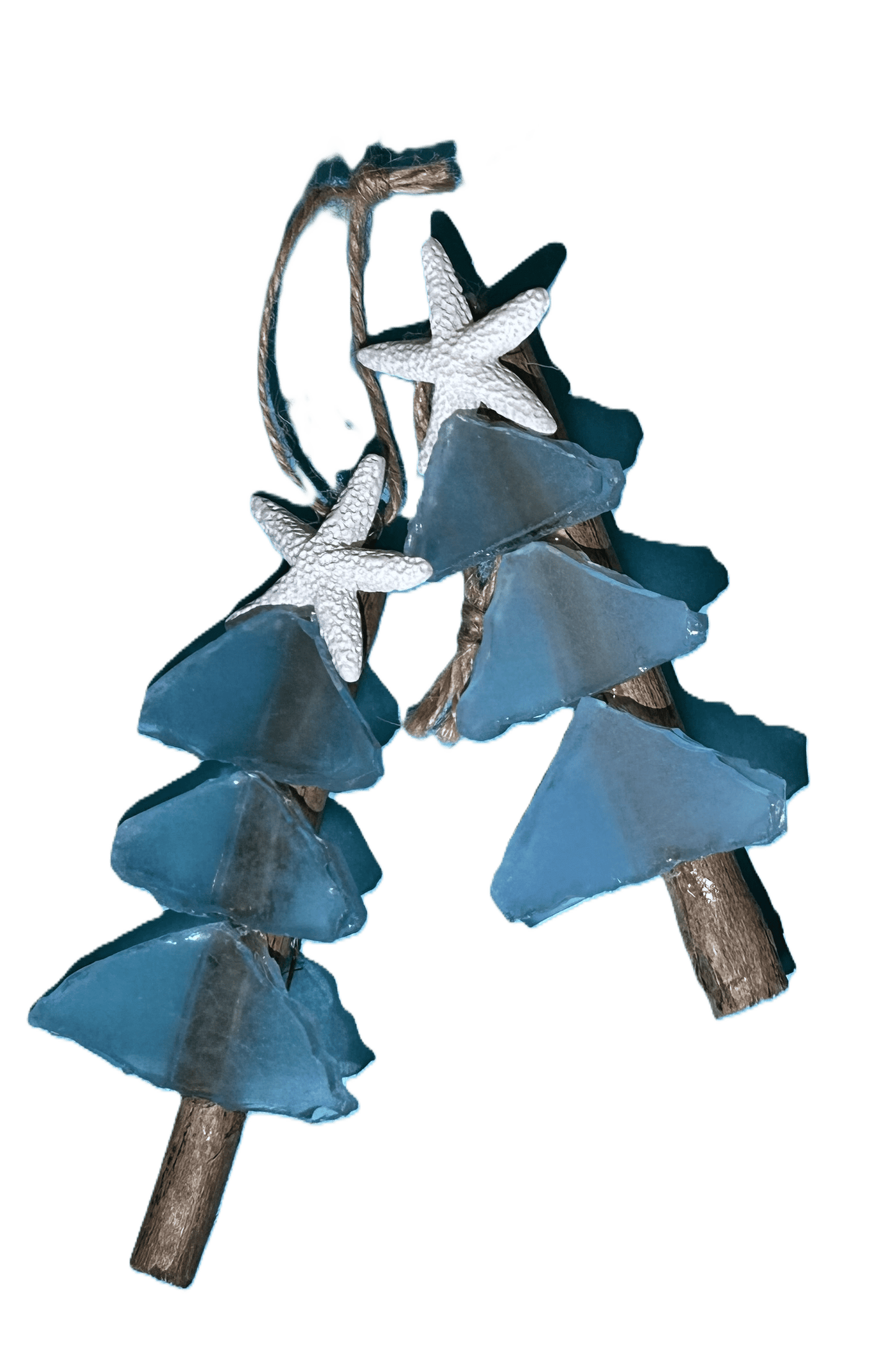 Mini Tree Seaglass Christmas Ornament