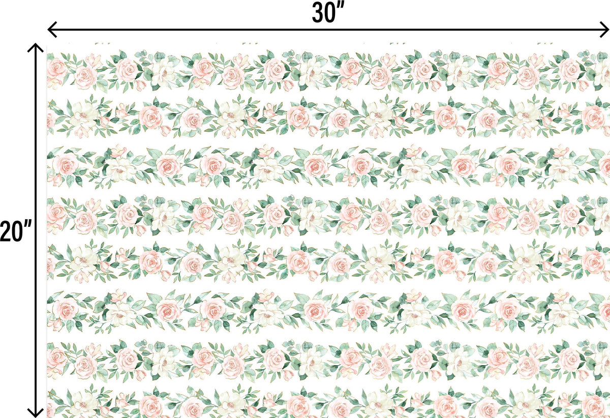 Pink Roses - Designer Tissue - Printed
