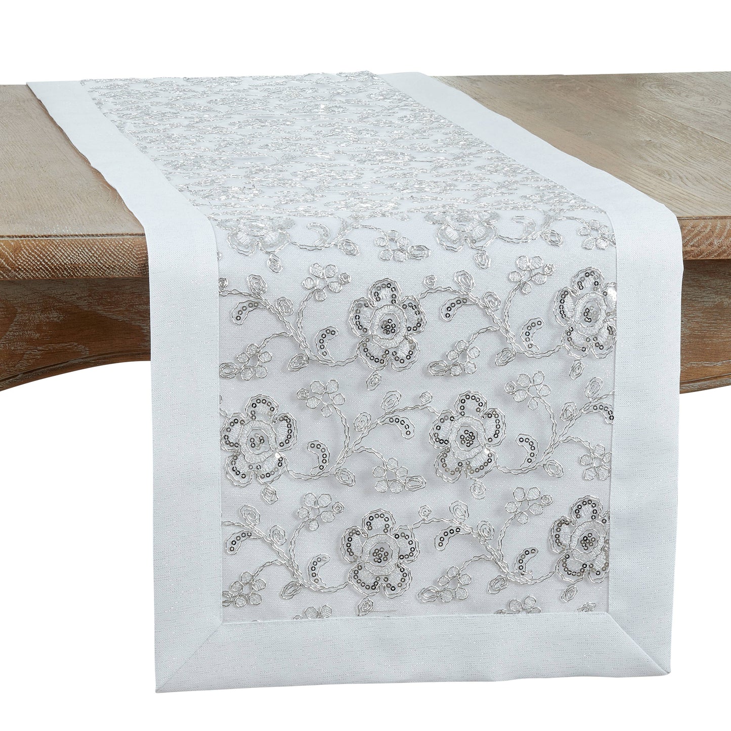 Floral Embroidered Runner