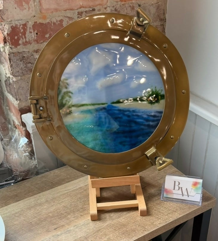 Porthole Water Scene