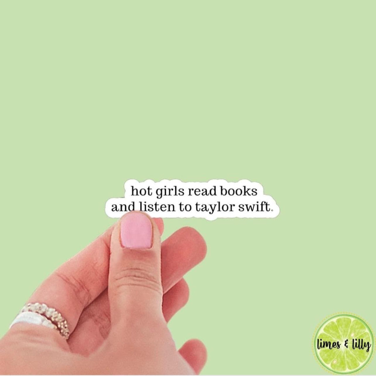 Hot Girls Read Books and Listen to Vinyl Sticker | Bookish