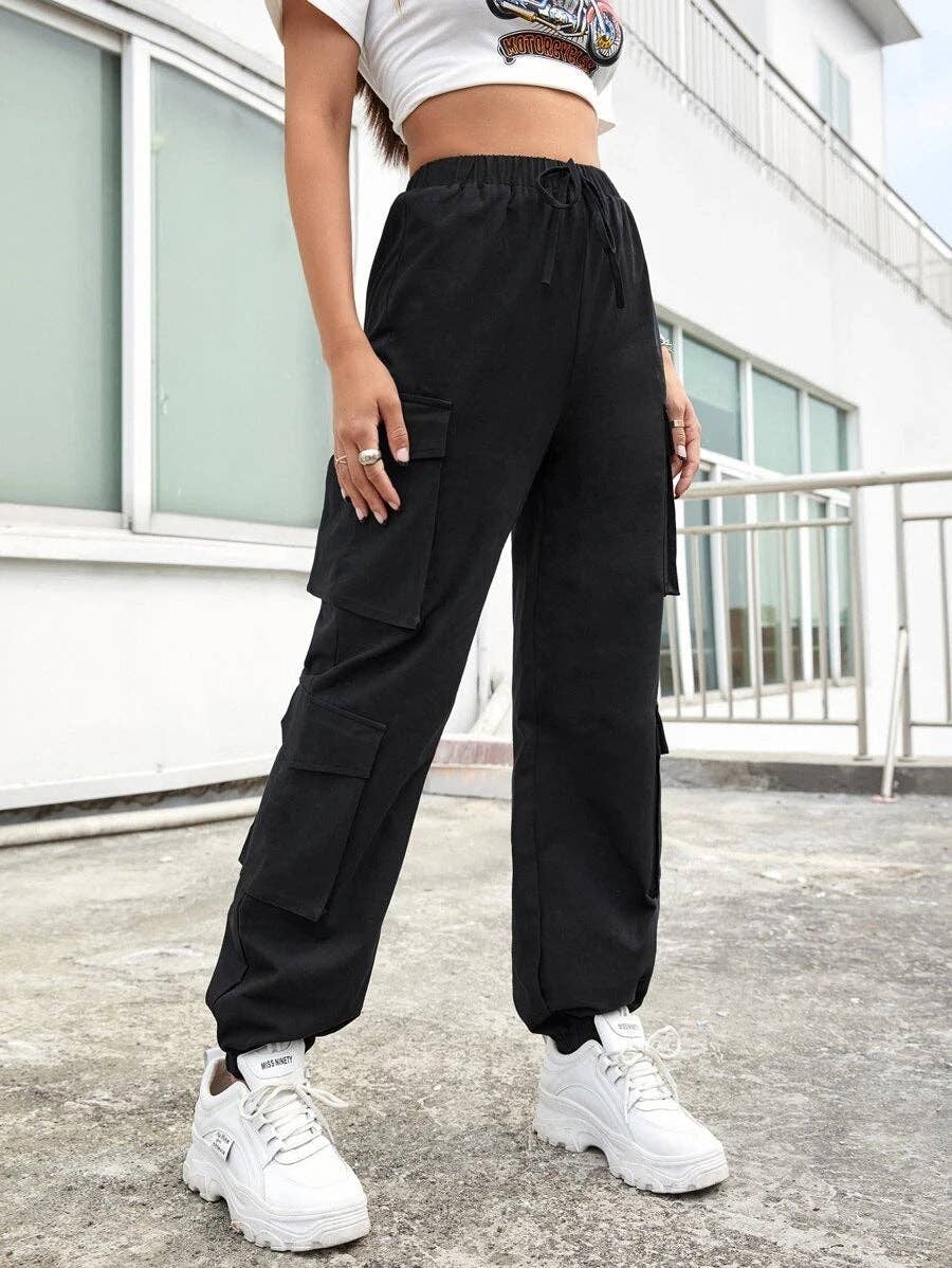 High Street Hip Hop Women Pants
