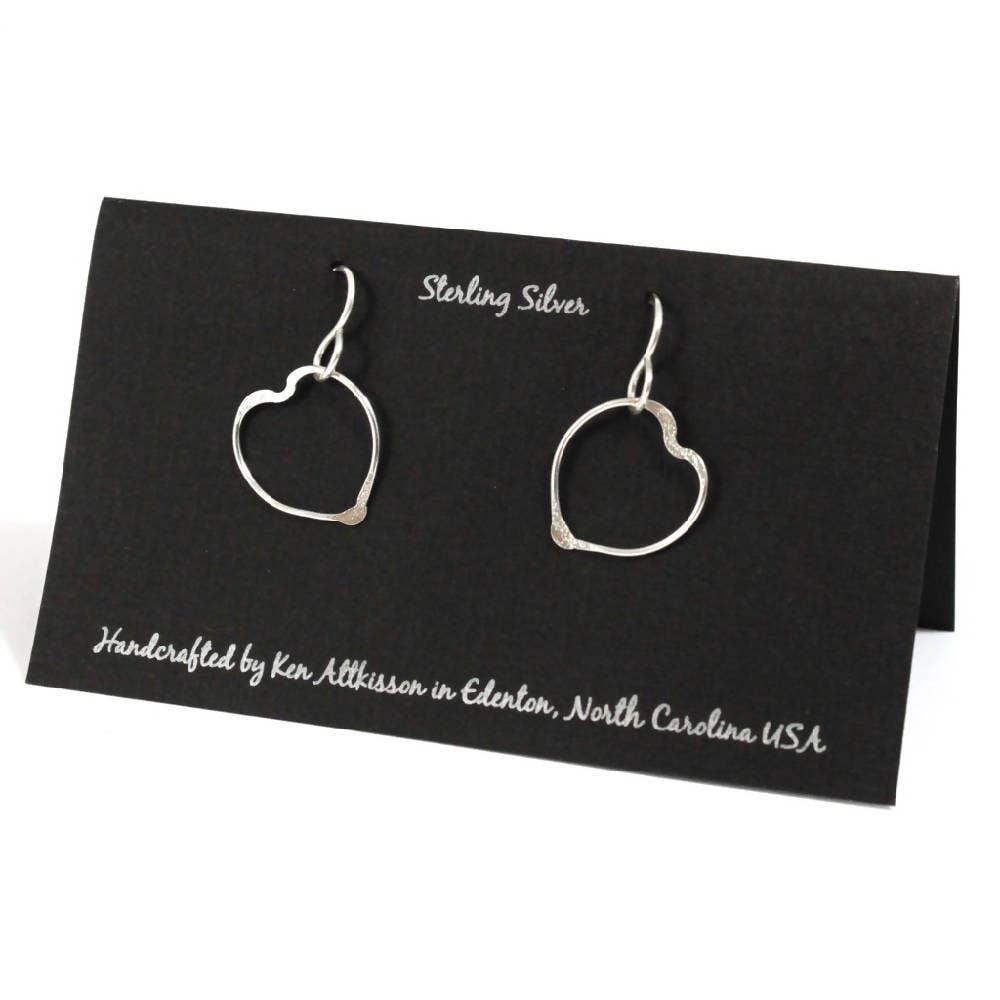Sterling Silver Earrings Heart