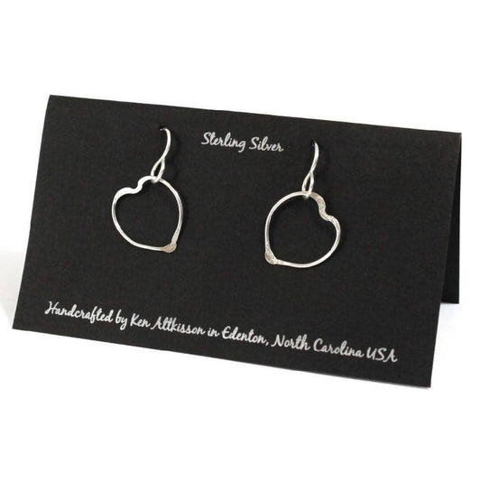Sterling Silver Earrings Heart