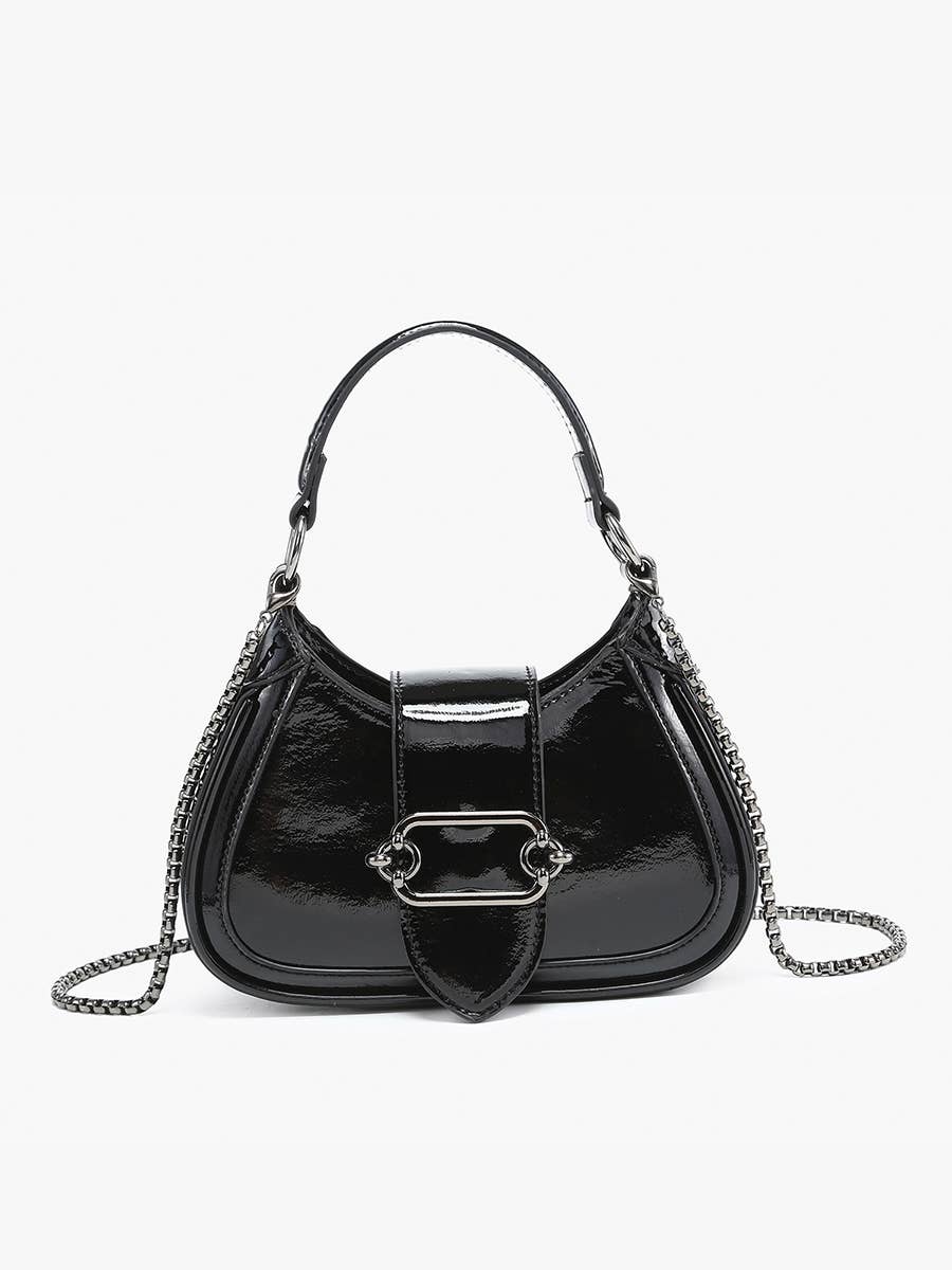 EH2563 Malia Buckle Crossbody/Satchel w/ Chain Strap