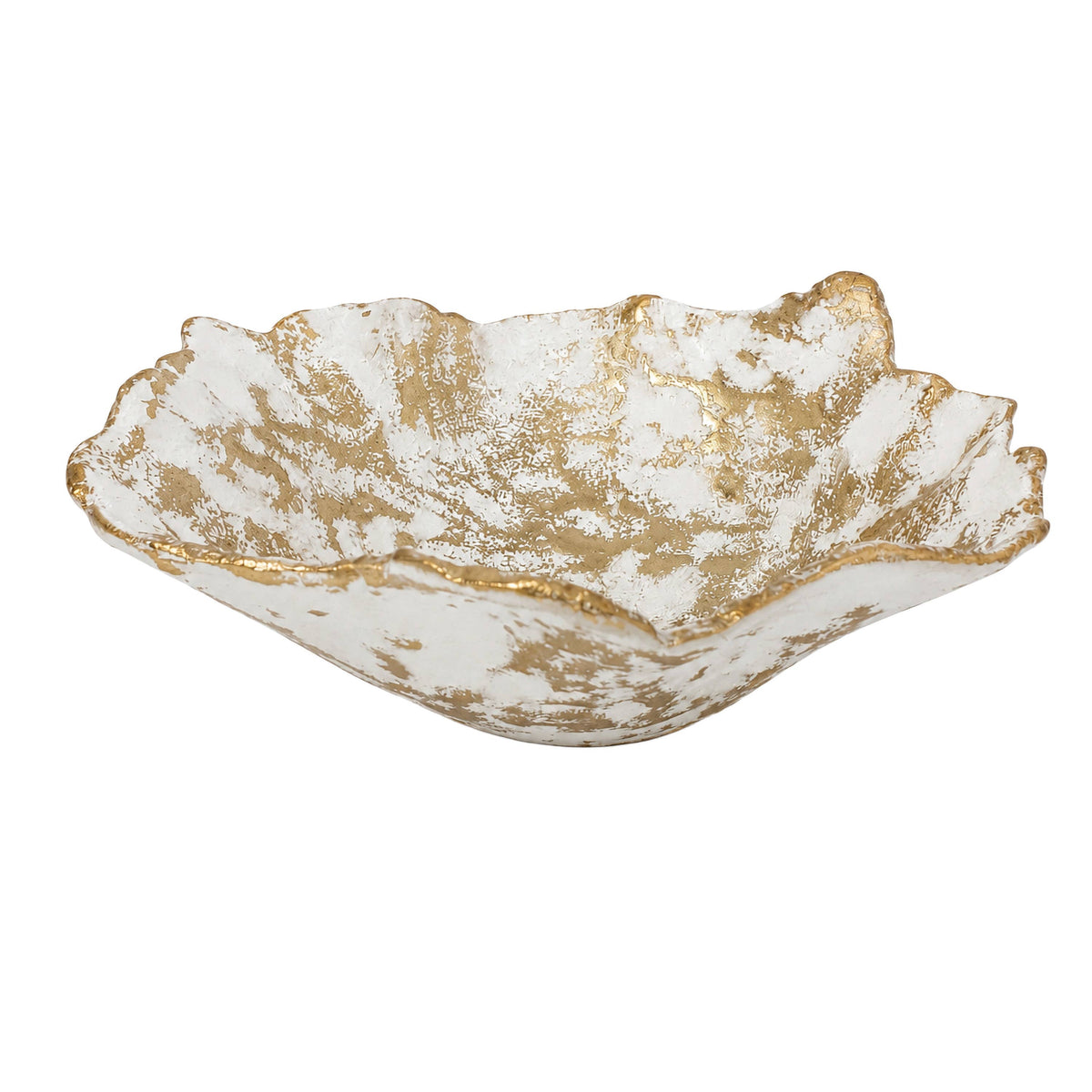 Small Gold and White Bowl