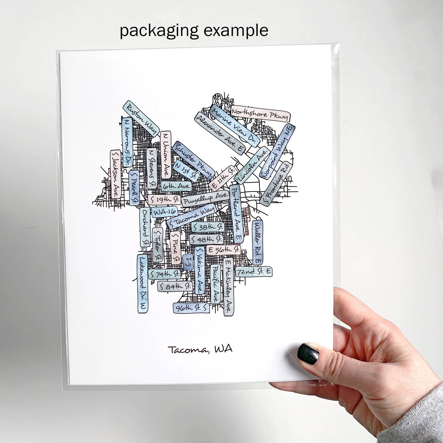 Street Map Print -