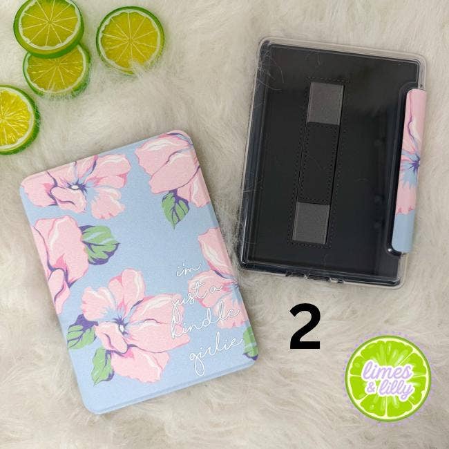 The Girlie Collection Kindle Case | Floral & Bow Clear Back