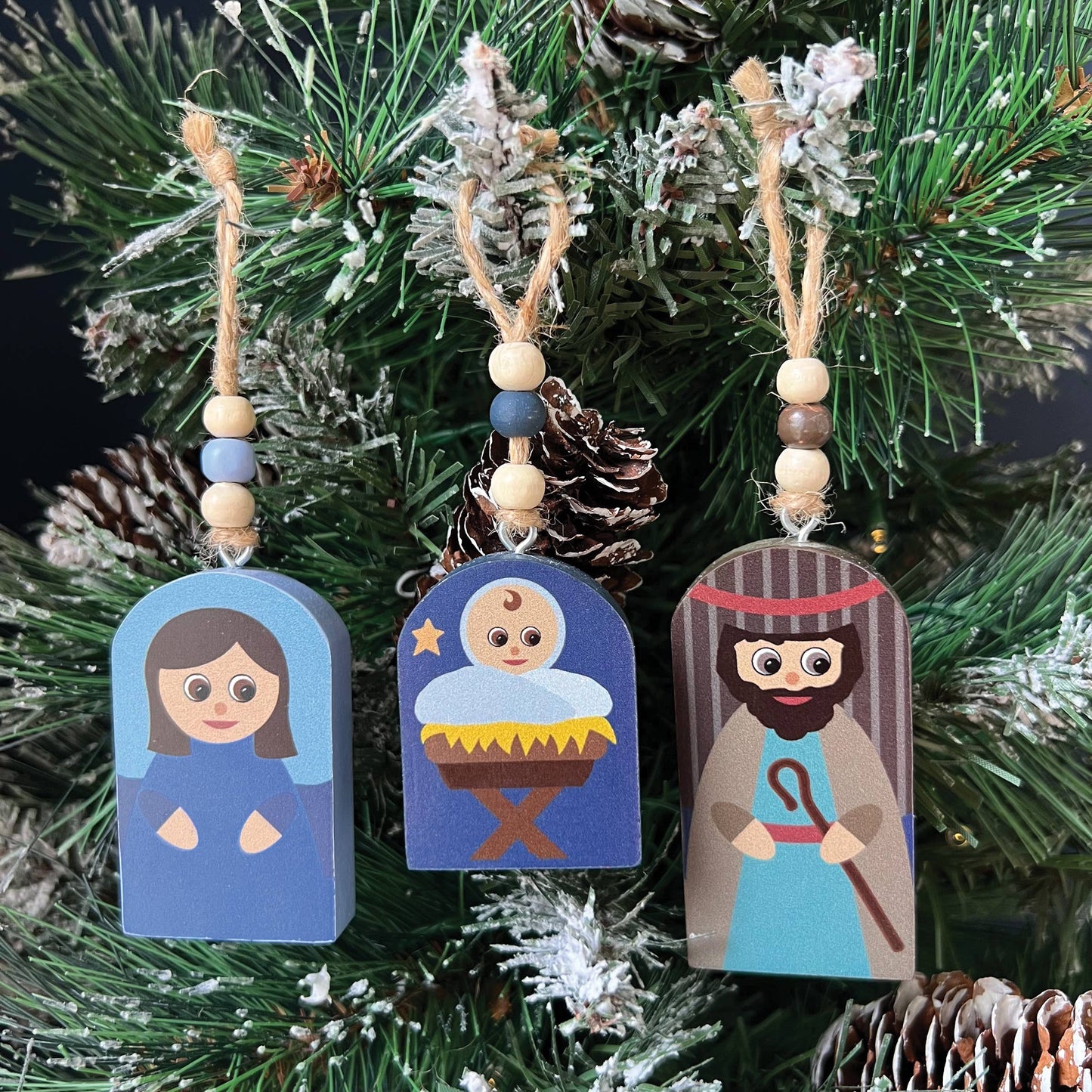 Holy Family Ornaments 