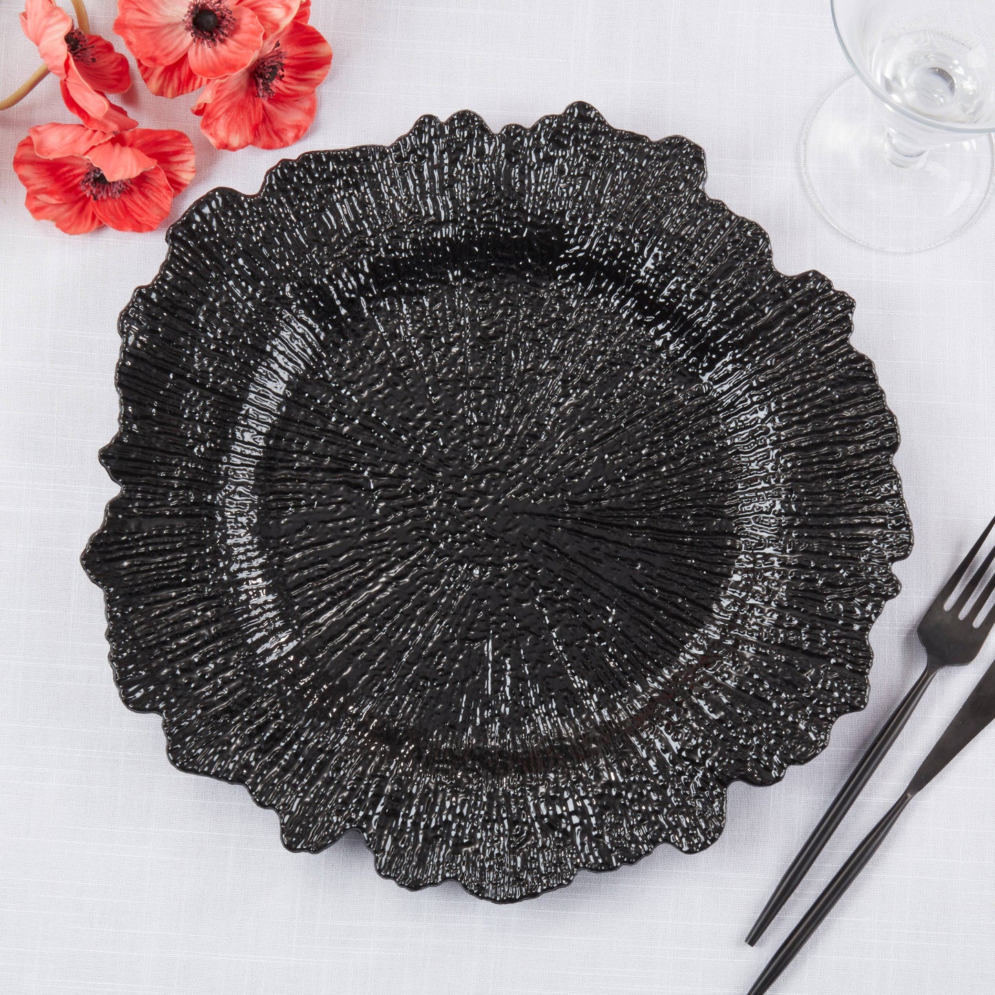 Radiant Elegance Starburst Charger Plates