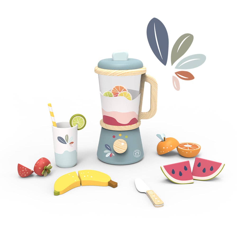 Multicolor Wooden Toy Blender