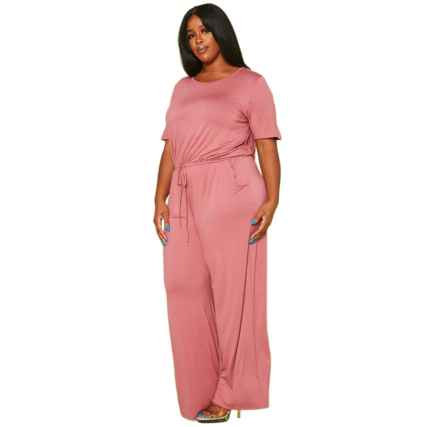 Women's Plus Size Lounge Wide Leg Jumpsuit