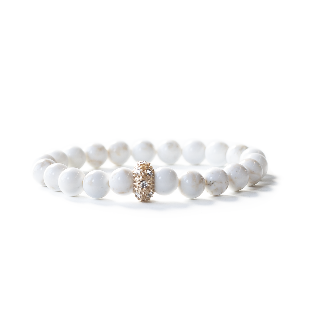 Gemstone Bracelet-8mm-Howlite