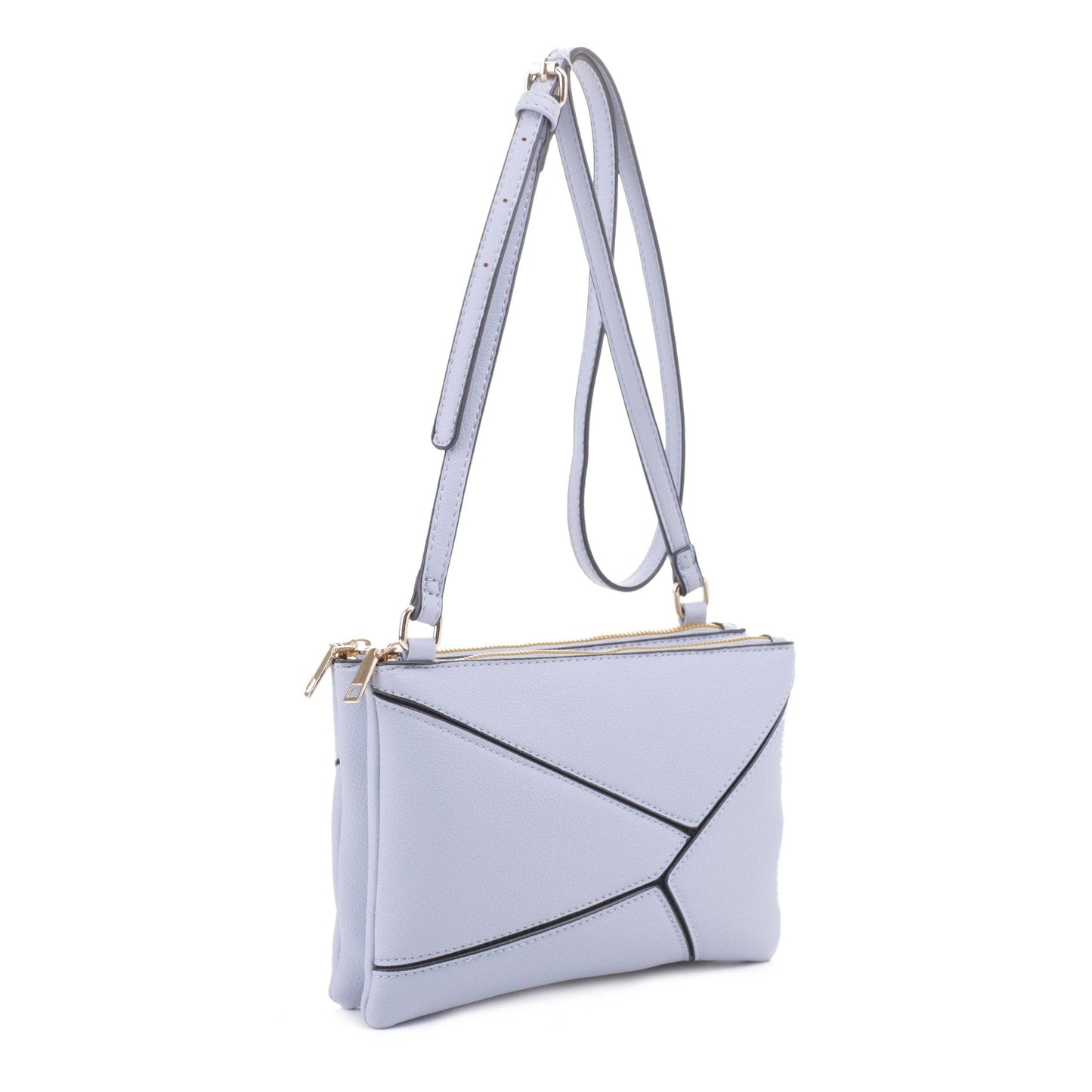 MT20356 Asymmetrical Geometric Clutch Crossbody