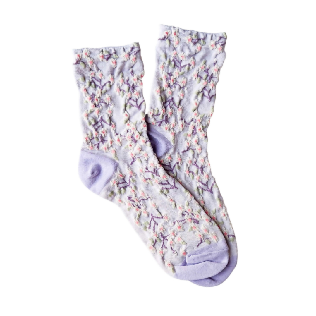 Lavendar Bloom Socks