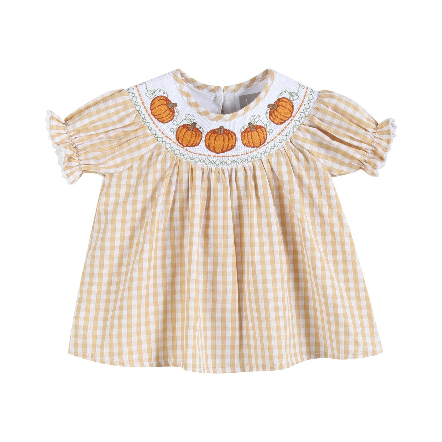 Light Brown Gingham Pumpkin Dress