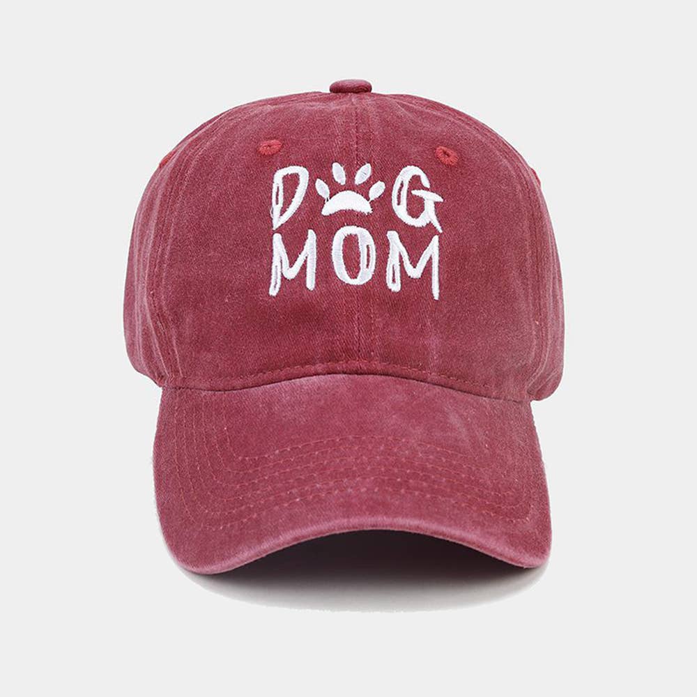 Cotton Worn-out Washed Letter Embroidered Baseball Cap