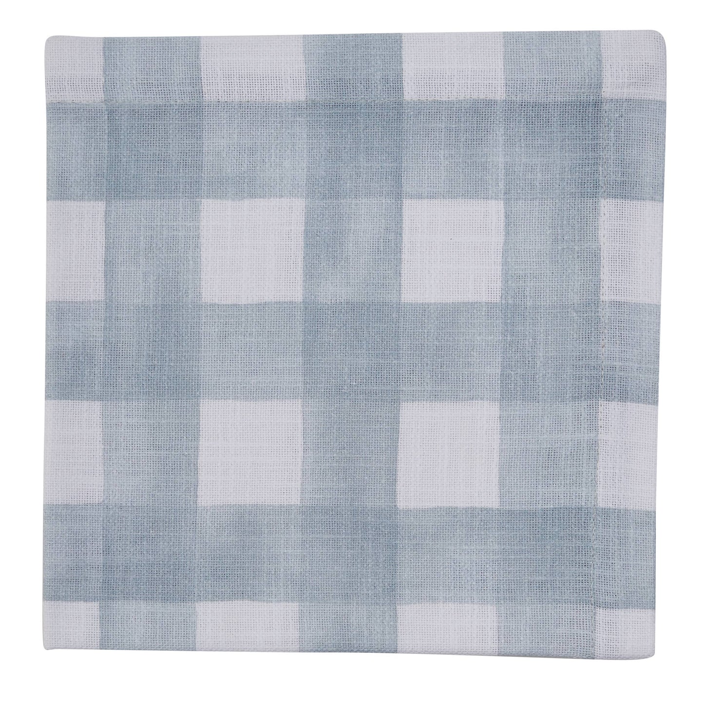 Buffalo Check Watercolor Napkin - Blue Mist