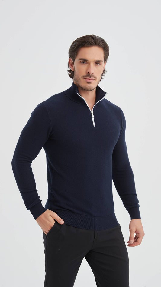 Cotton trucker sport look - Navy blue