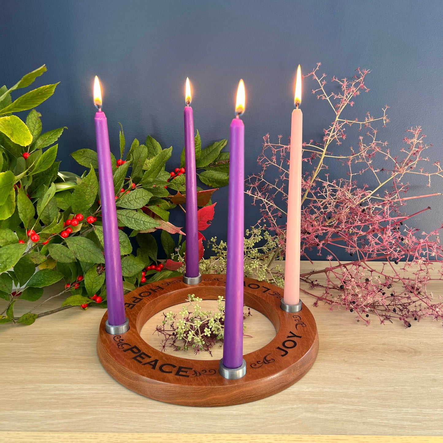 Cedar Advent Wreath