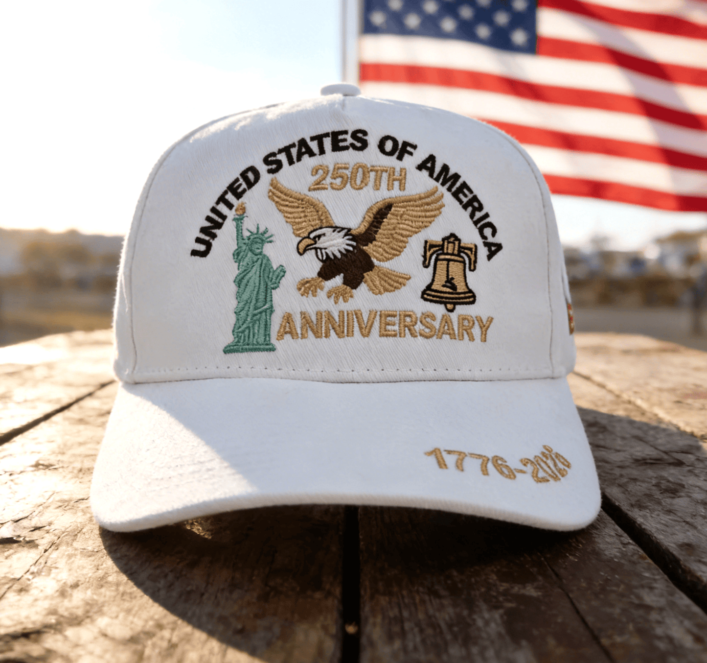 250th Anniversary Liberty Eagle Embroidered Baseball Cap