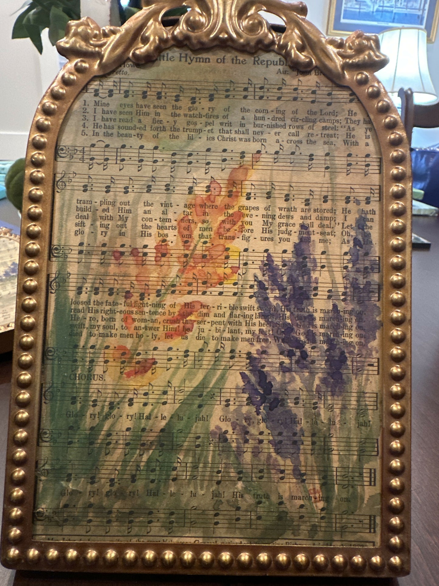 6x8 Framed gold arch-Hymn