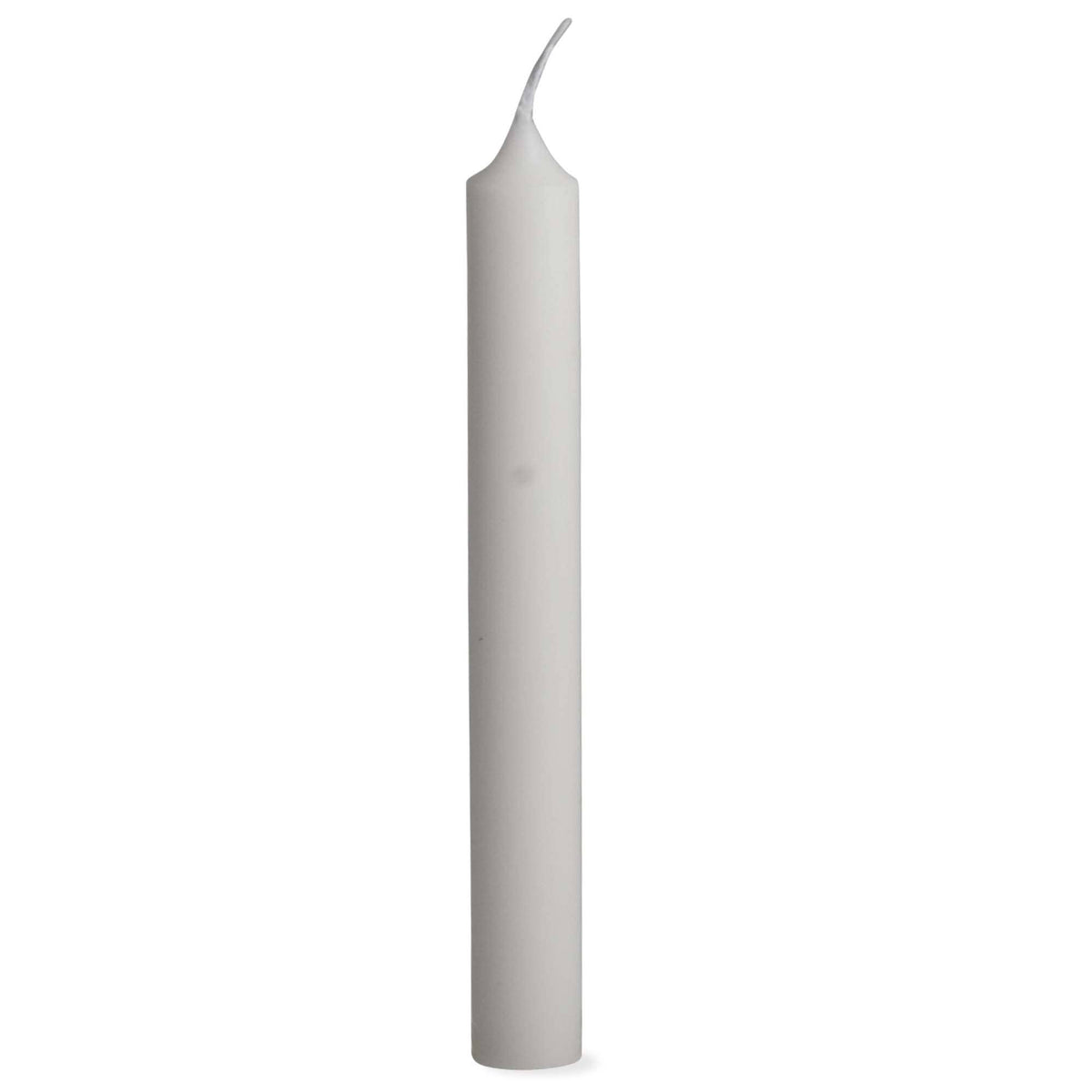 SALE 8 Inch Straight Candles - White