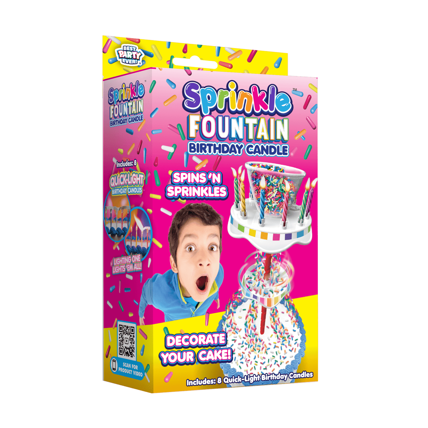 Sprinkle Fountain Birthday Candle