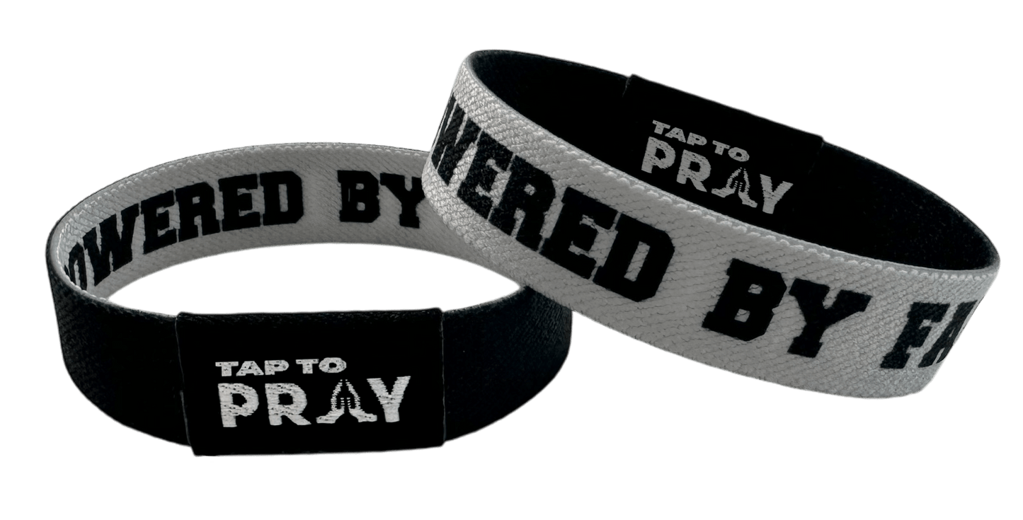 Tap To Pray Wristbands - Tap W/Phone For Daily Verse/Prayer