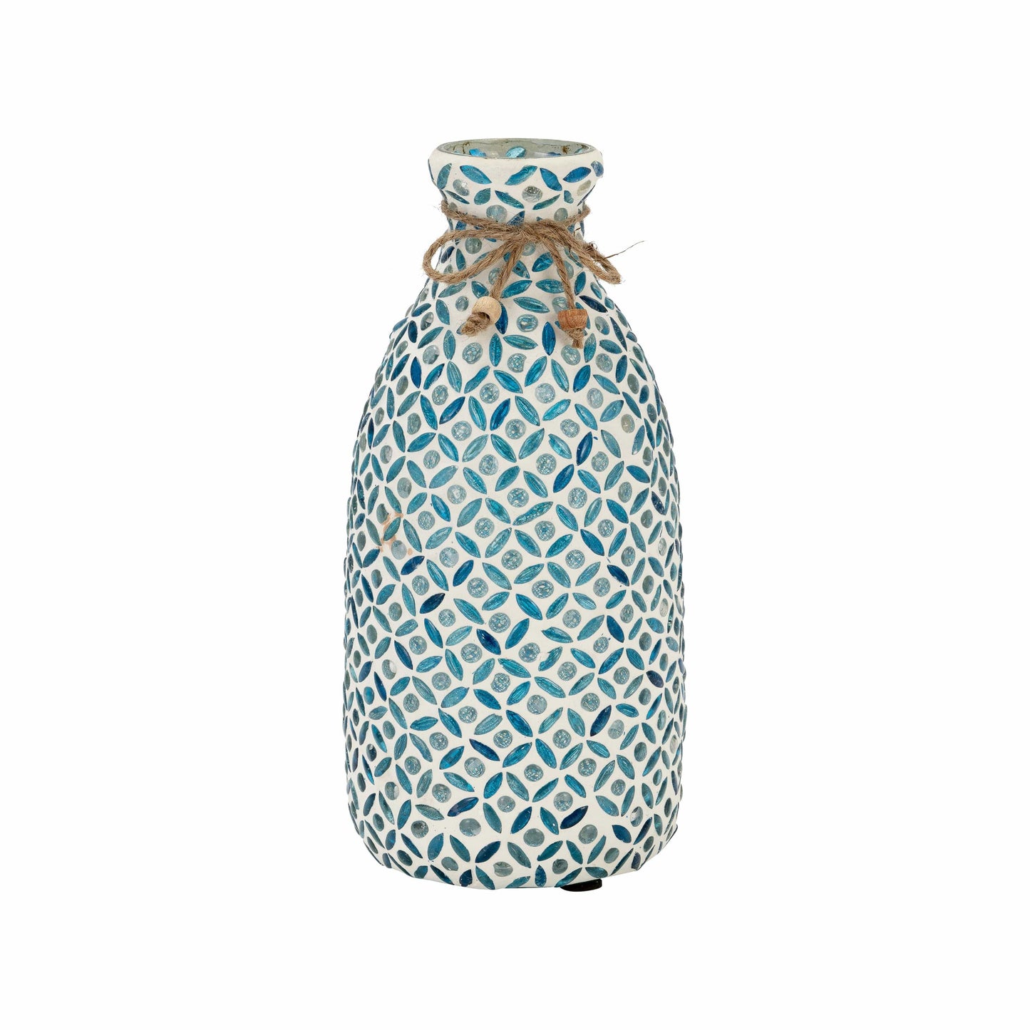 Blue Glass Mosaic Vase
