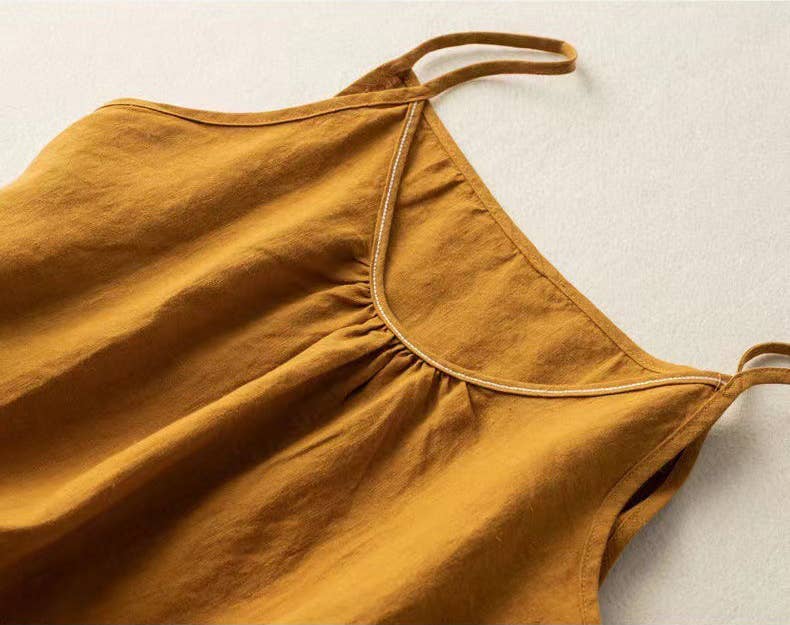 Cotton Linen Camisole Tank Top