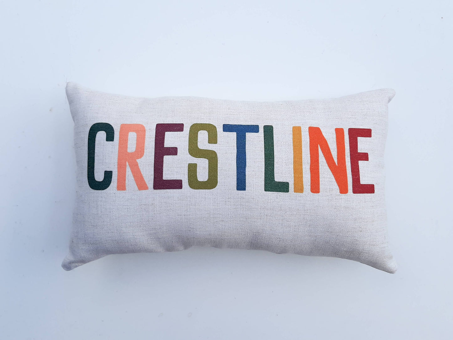 Colorful City Name Lumbar Pillow Personalized Custom Pillows