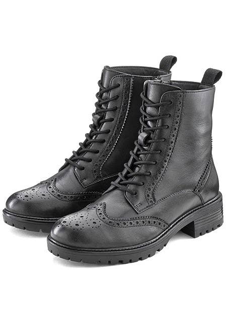 LASCANA Women's Detailed Combat Boots