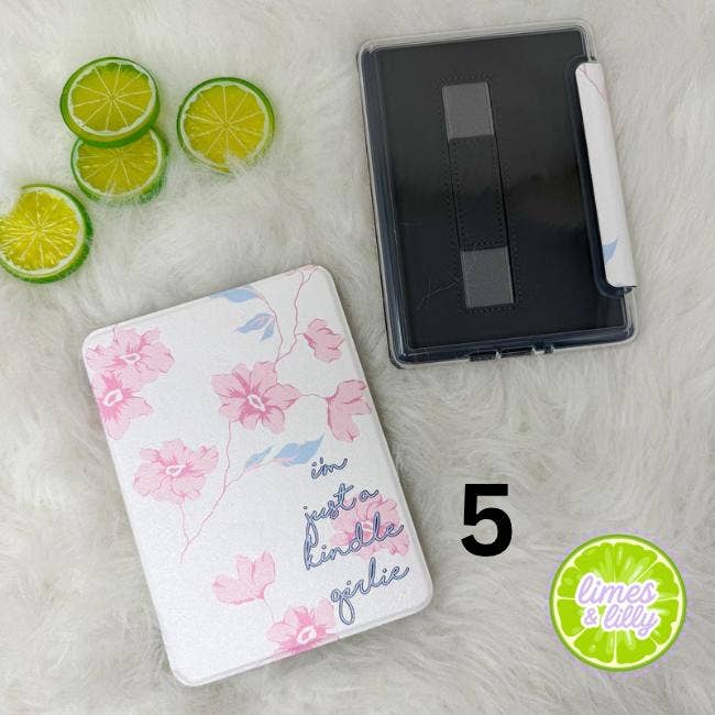 The Girlie Collection Kindle Case | Floral & Bow Clear Back