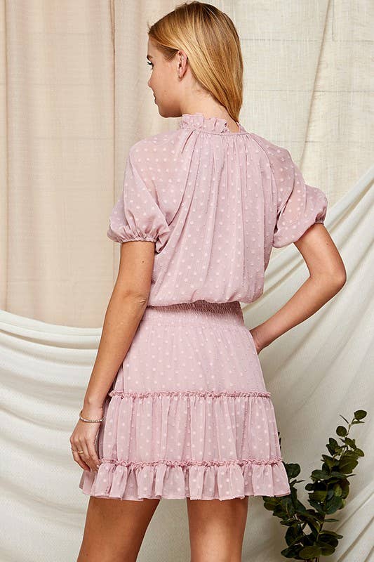 Swiss Dot Semi-Sheer Women's Dress 5181IMD