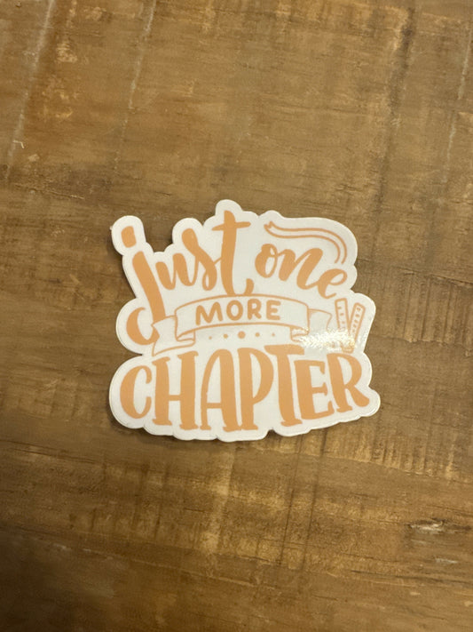 Bookish Just One More Chapter Sticker