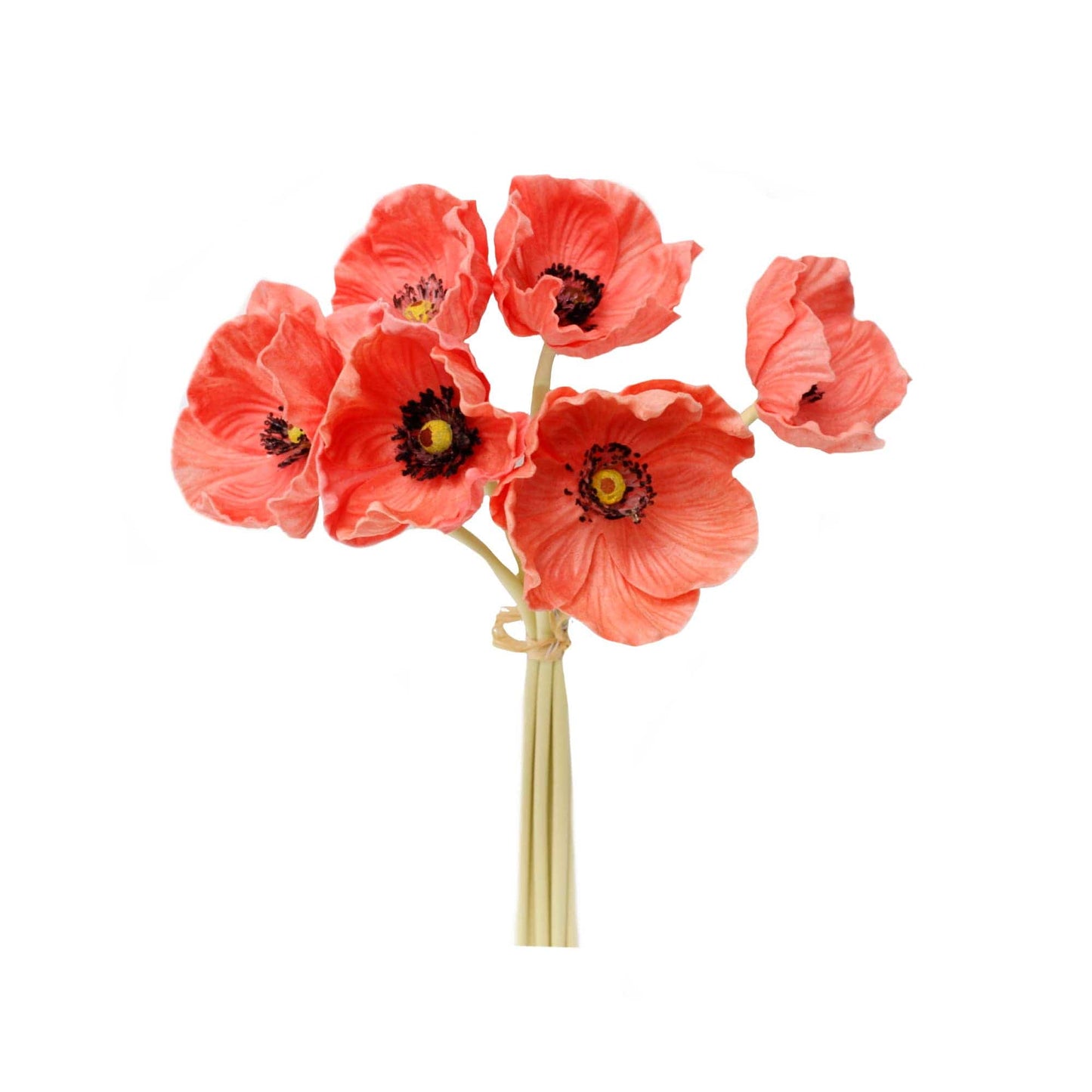 10"-11" Real Touch Poppy-6 stems per bundle