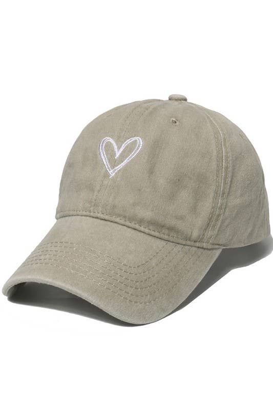 Heart Baseball Cap, Sun Hat CWAH0012