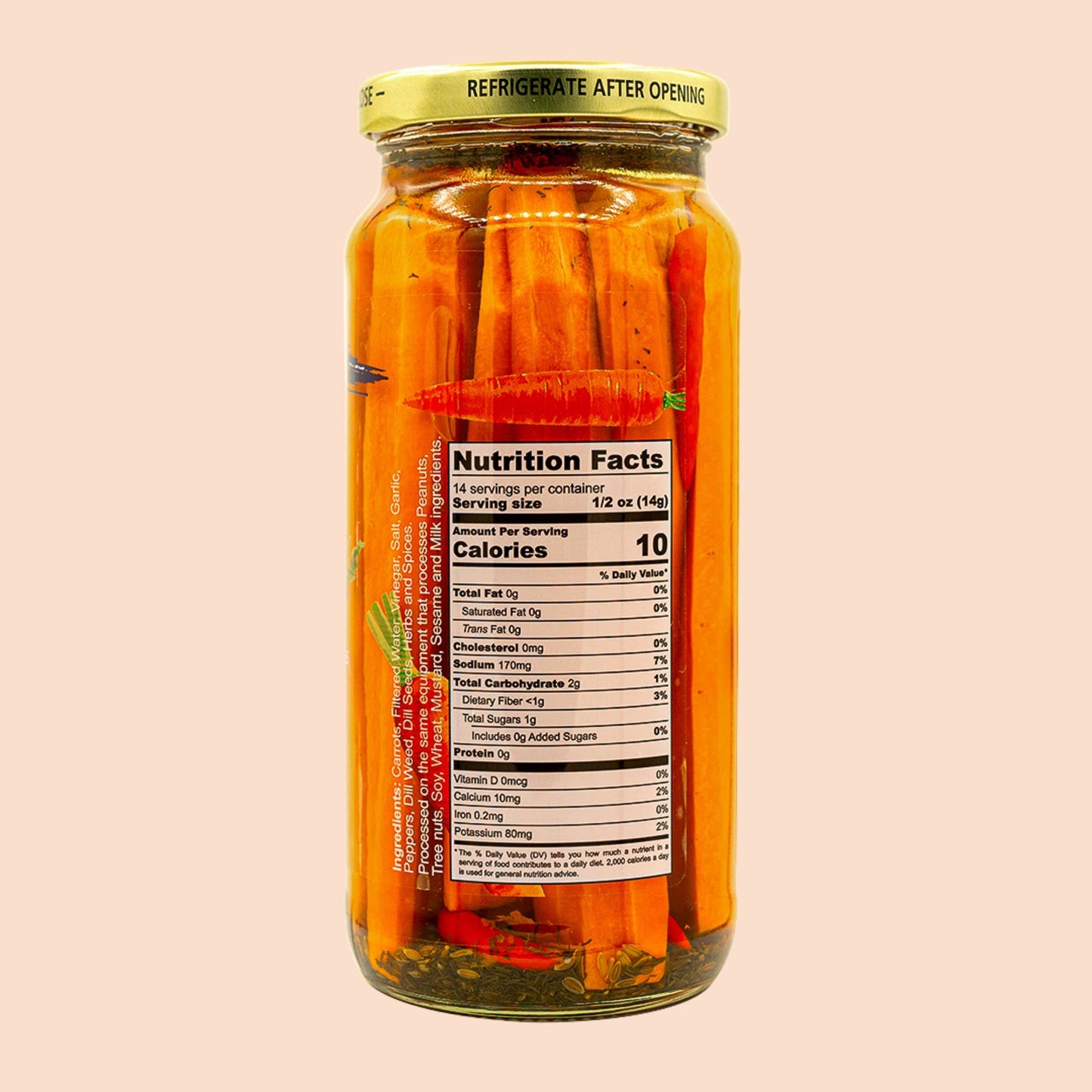 Handcrafted Pickled Carrots | Spicy Dill | Artisanal Pickles