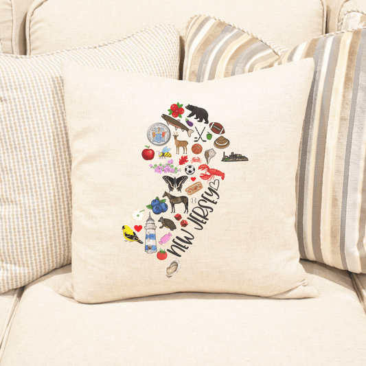 NC Favorite Things Throw Pillow