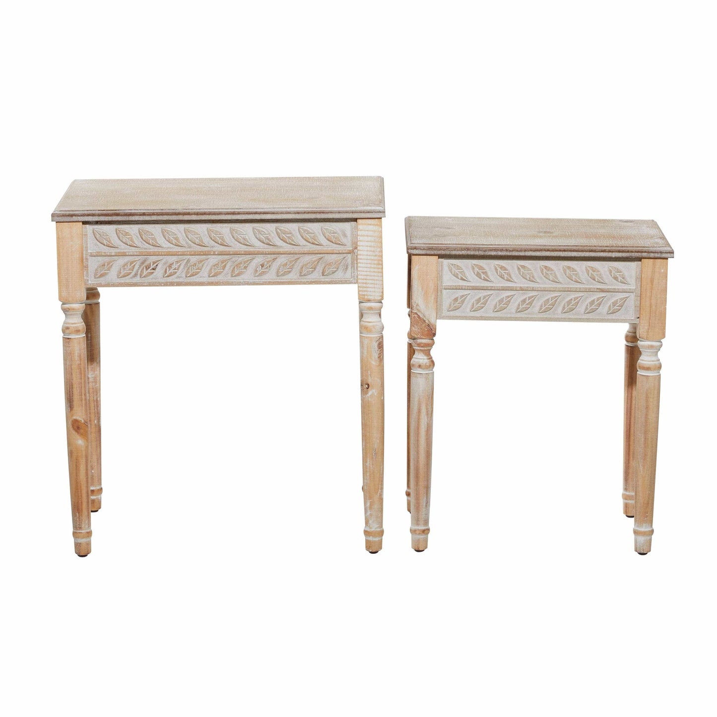Farmhouse Brown Wooden Accent Table Large