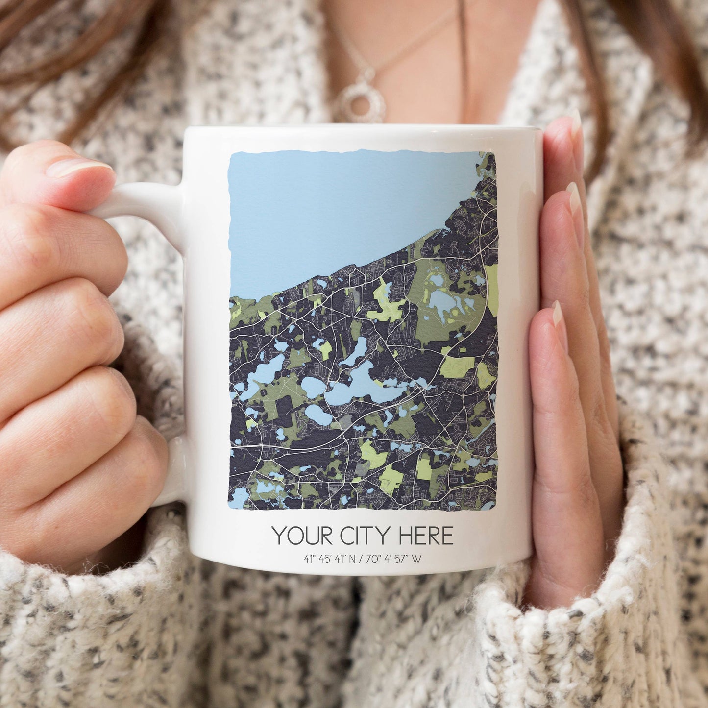 Custom Map Mugs - Custom City Coffee Mugs - Custom Order