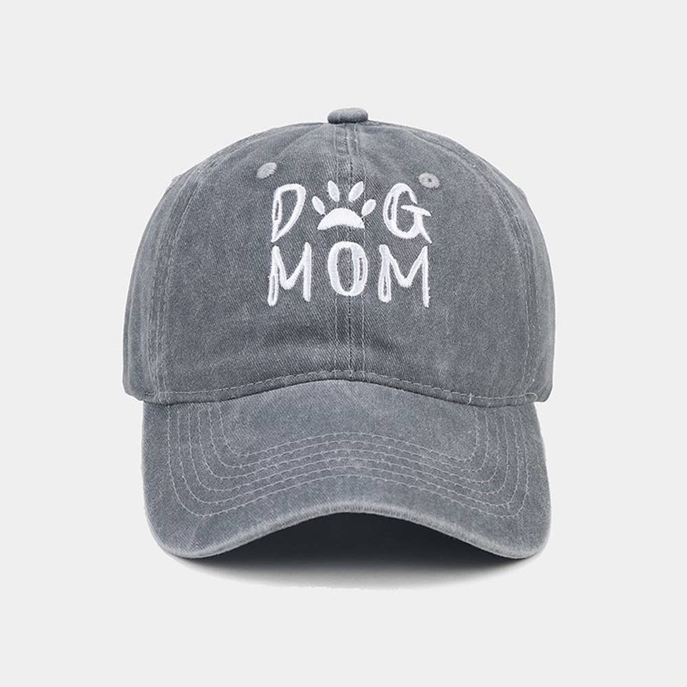 Cotton Worn-out Washed Letter Embroidered Baseball Cap