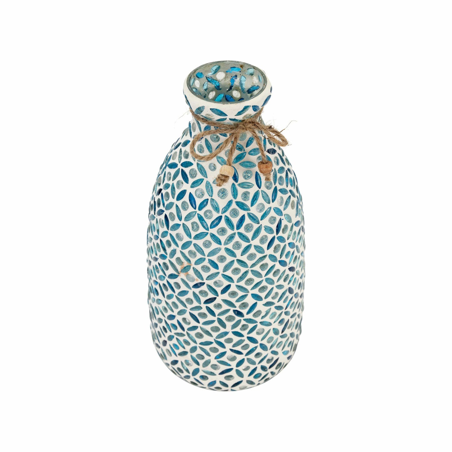 Blue Glass Mosaic Vase