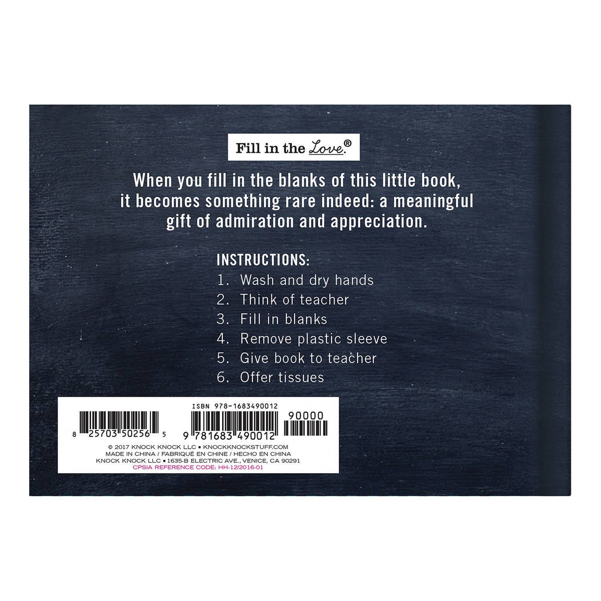 Why You're the Best Teacher Ever  Fill in the Love® Book