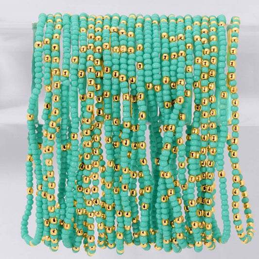 Solid Color 2mm Seed Bead Bracelets