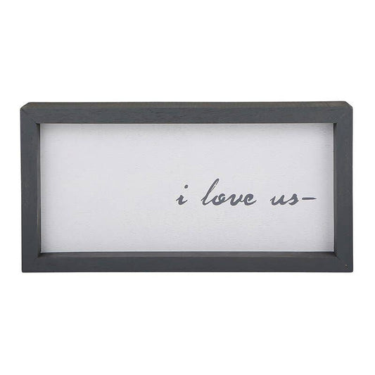F2F I Love Us 7 X14 Framed